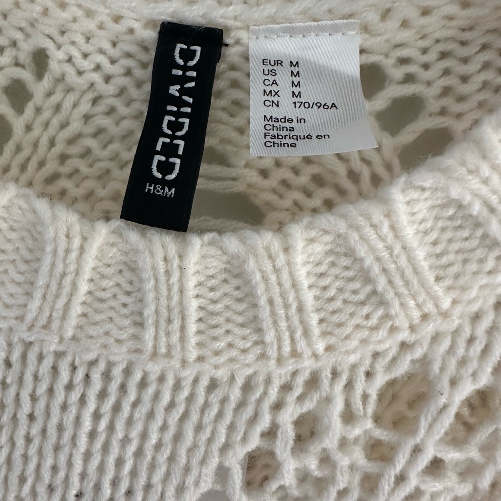 H&M Ivory Long Sleeve Knit Dress - Picture 3 of 10